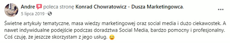 Opinia o współpracy z Konradem